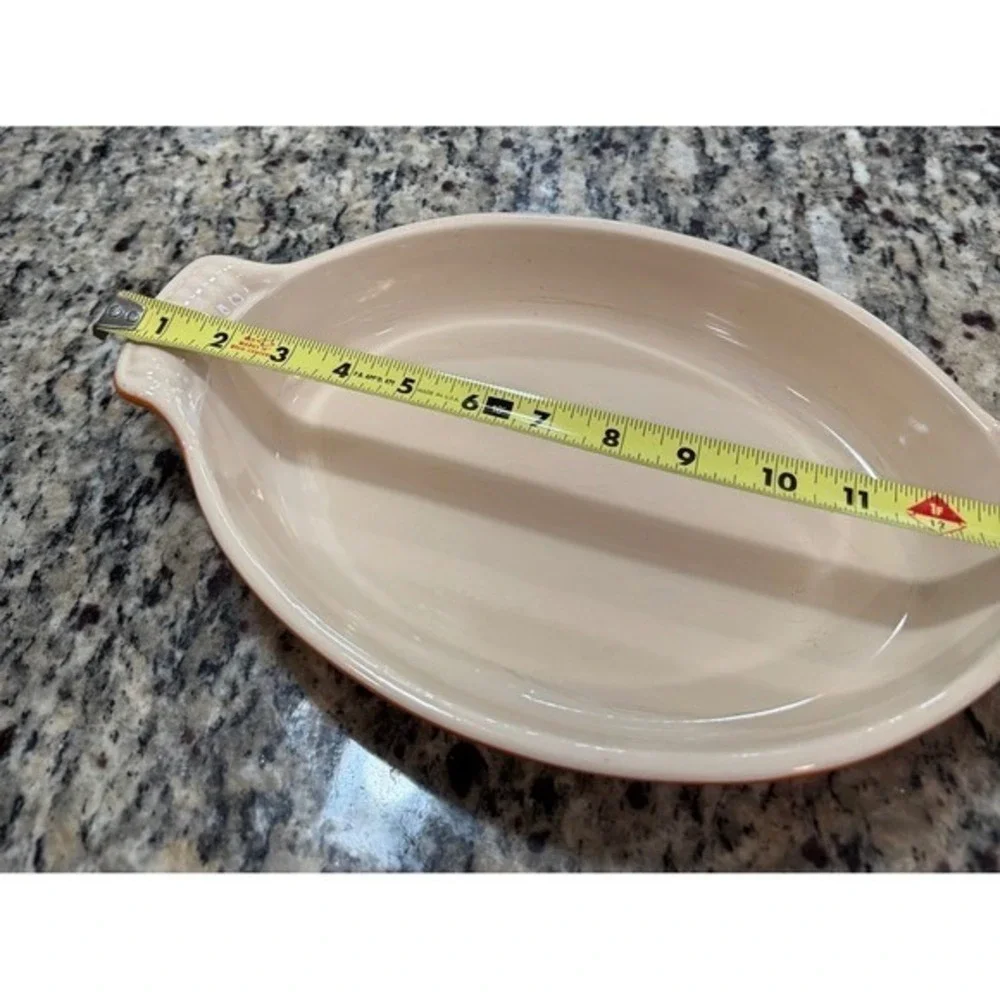 Le Creuset Flame Heritage Stoneware Oval Au Gratin Baker 11